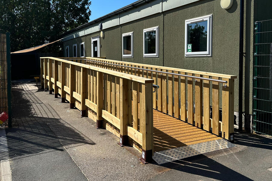 Accessibility Ramp at a Nottinghamshire School