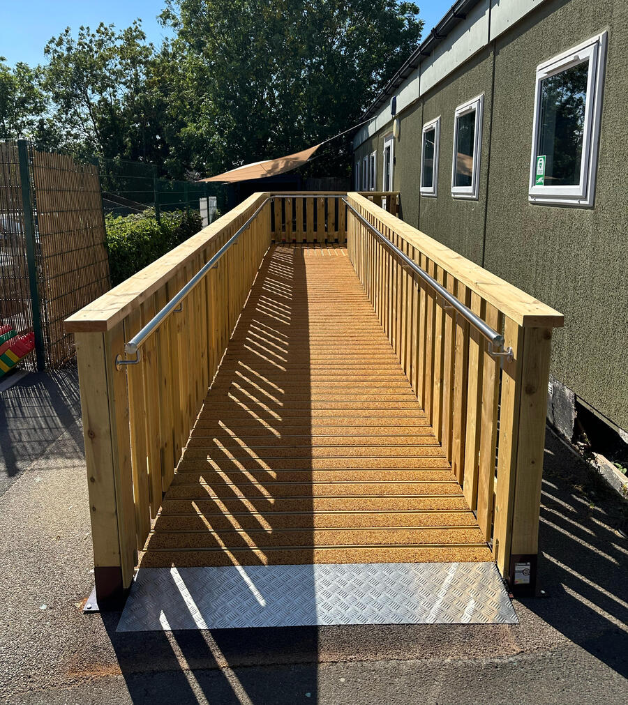 Accessibility Ramp at a Nottinghamshire School